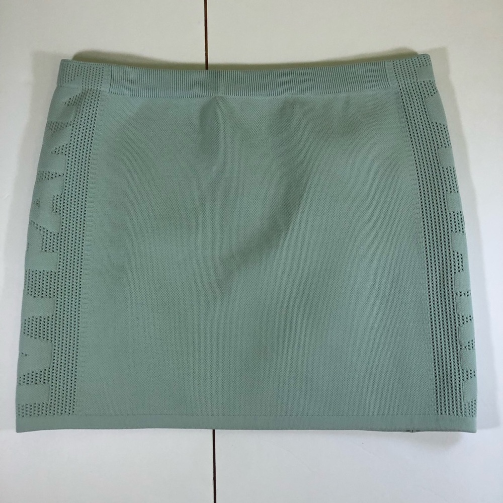 Adidas x Ivy Park Women's Mint Green Knit Mini Skirt Size XL GM8710